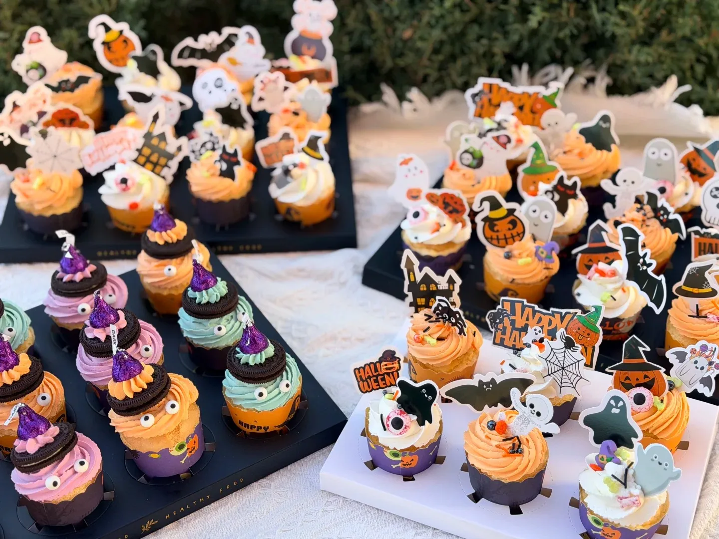 Assorted bakery cakes